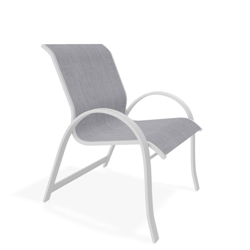 Fauteuil de salle à manger empilable Hiraku, Bijou, Blanc