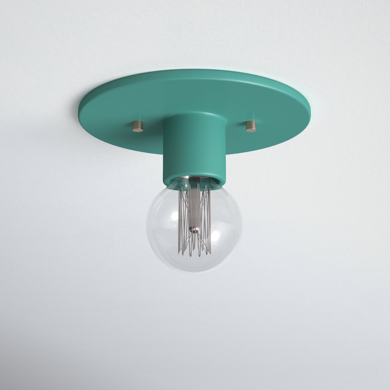 Ambrette 5" Single Light Flush Mount, Matte White
