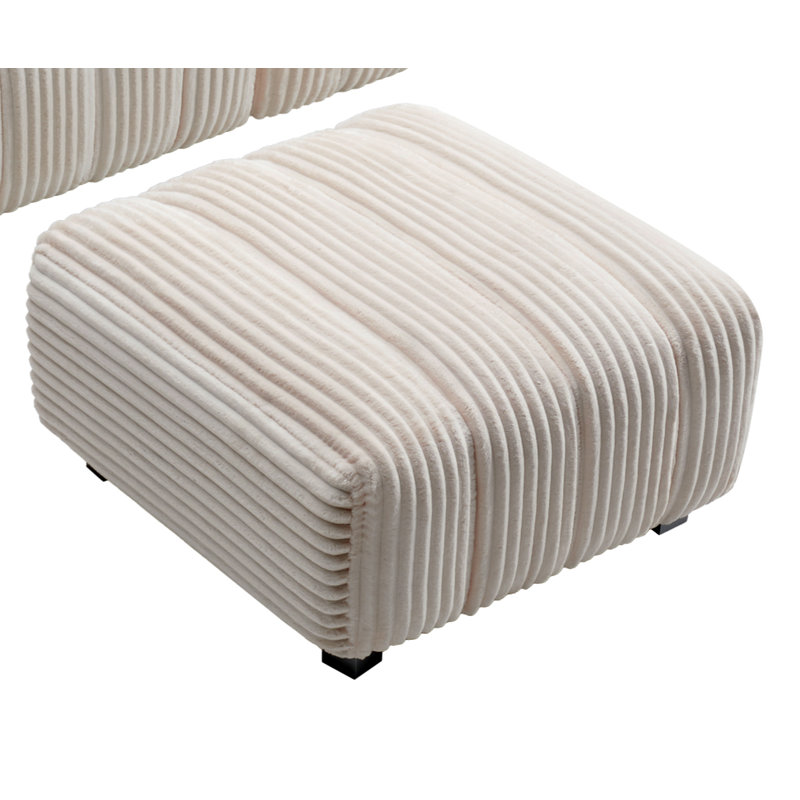 Repose-pieds repose-pieds doux, Blanc