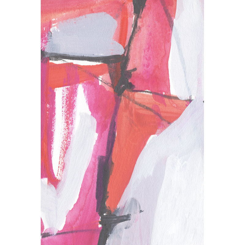 Night Style III by Annie Warren - Painting on Canvas, Black Floater Framed, 91cm H x 61cm W