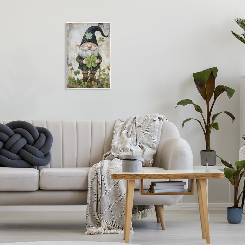 Plaque murale gnome Cottage, design par Tina LeCour, H 15 po x l 10 po
