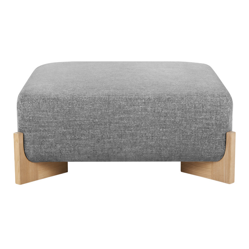 Repose-pieds Zale, Tweed gris clair Magnolia