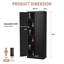Armoire de cuisine 72 po en métal avec portes, organisateur de rangement autoportant robuste avec 5 tablettes réglables, assemblage sans outil pour garde-manger, cuisine, salle de bain-951745689