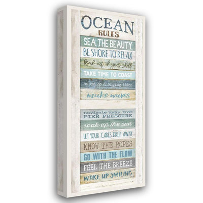 Art sur toile tendue par Trinla Rae, Marla Gallery: Ocean Rules