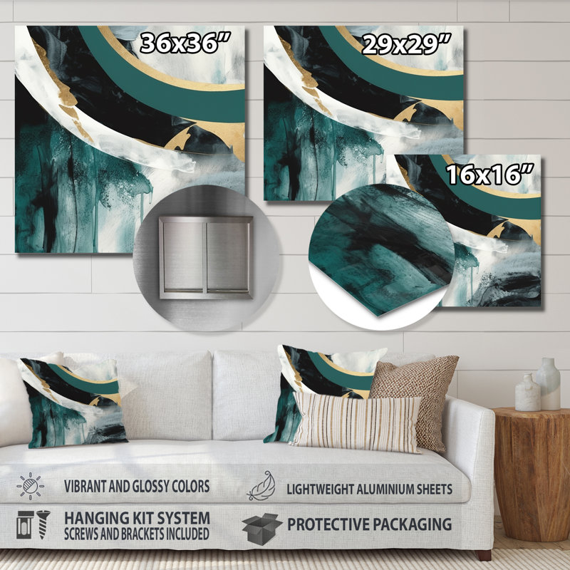 Décoration murale en métal, H 36 po x l 36 po x P 1 po
