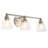 Modern Nickel Bathroom Vanity Light with Clear Shade Vanity Light Fixture without Light