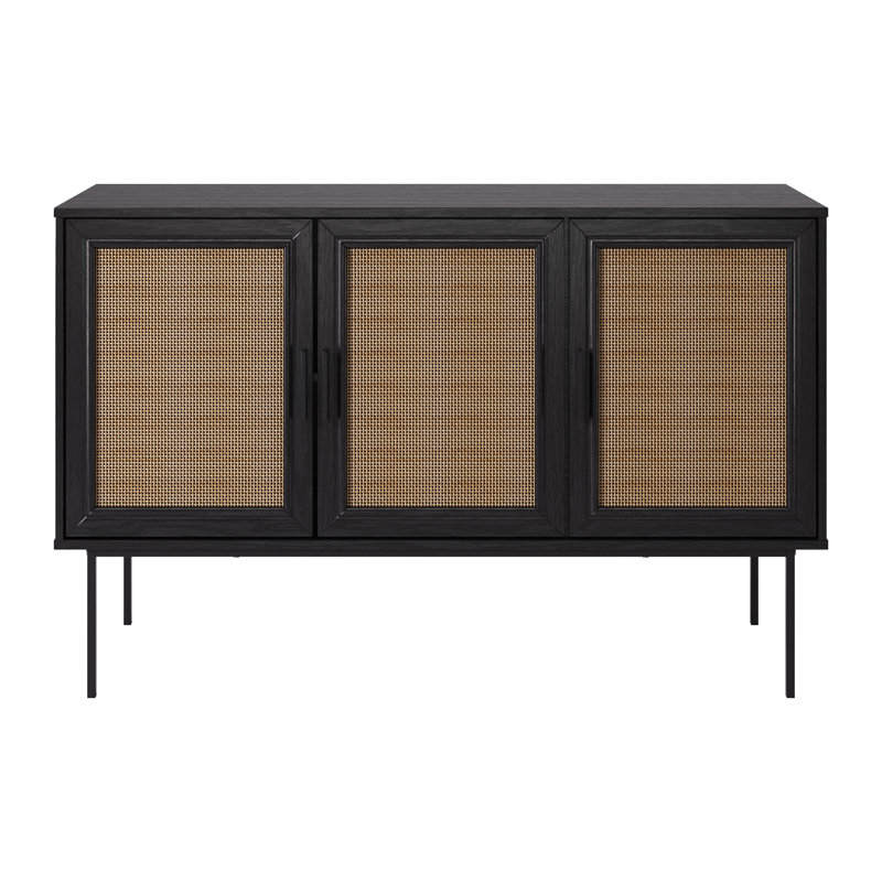Ariene 47.25 " W Sideboard, Black/Natural