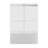 56-60 In. W X 62 In. H Frameless Double Sliding Tub Door, Bypass Tub Shower Door Soft Closing, Brushed Nickel-123210135