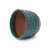 14.2'' Dia Coastal Blue Ceramic Plant Pot, Decorative Round Planter with Drainage Hole