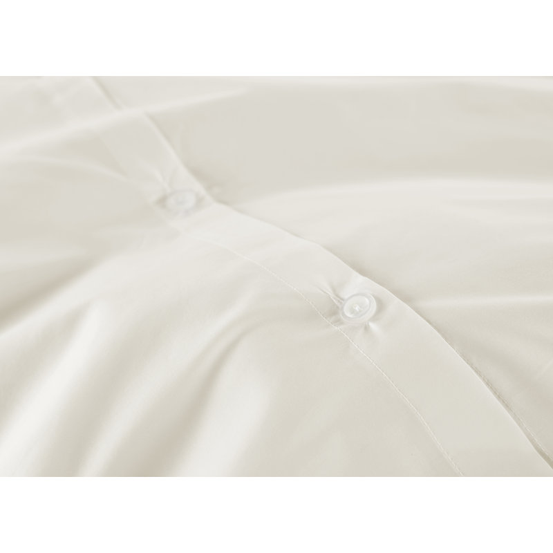 Lyric 100% Cotton Duvet Cover, King Duvet Cover, White
