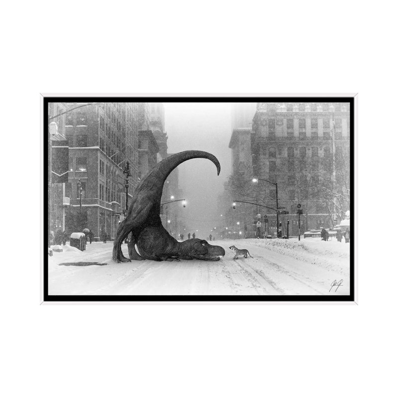 Wanna Play II by Kathrin Federer - Print on Canvas, White Framed, 101.6 cm H x 66.04 cm W
