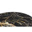 Table d'appoint en marbre noir italien Wren avec base noir mat