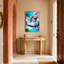 Hamster chevauchant un requin dans une baignoire - Tableau sur toile (lot de 1)-718138948
