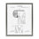 Toile de papier hygiénique noire et blanche sur toile