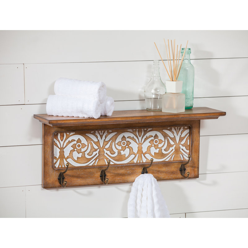 Coen Solid Wood Floating Shelf