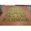 Grand tapis indien fait à la main vert Oushak 12 x 15