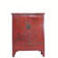 Chinoiserie-Style Hand-Painted Elm Cabinet