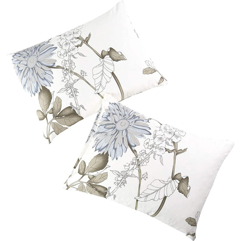 100% Cotton Floral - Set of 2, King