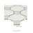 Moonlite Octagon 12 in. x 12 in. Porcelain Mosaic Floor and Wall Tile