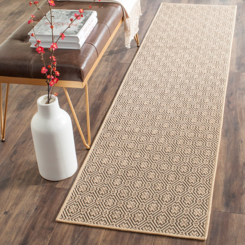 Tapis performance à motif géométrique Palm Beach Alondra, Tapis de couloir 2 pi 3 po x 12 pi