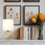 Ensemble de 2 petites lampes de table dorées avec abat-jour blancs