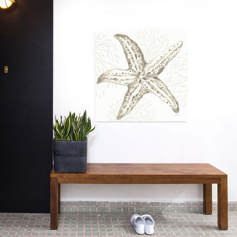 Coastal Reef III Starfish Coastal Art, H 32 po x l 32 po