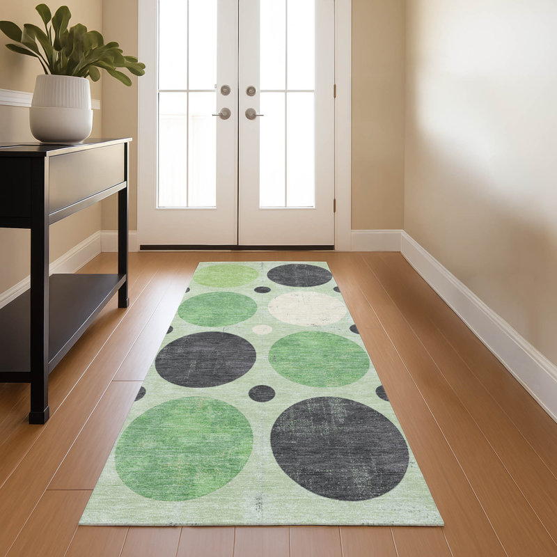 Premium Machine Washable Mayfield AMF1949 Geometric Rug, Runner 2'3" x 7'6"