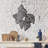 Stylish Decorative Metal Wall Accessory, Black Finish, 19.7 x 23.6 inches | 100% Metal Construction, Thickness: 0.08 inches | Easy Wall Mounting with Back Piece, Perfect for Home Decor & Modern Aesthetics