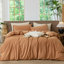 Ensemble de housse de couette à rayures 100% coton lavé MooMee-115097789-105229475