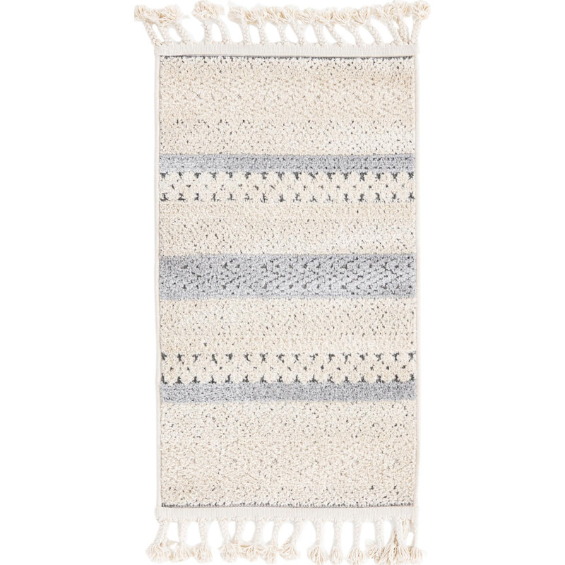 Tapis contemporain beige Britnie, Rectangle 9 pi x 12 pi
