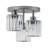 3-Light Modern Crystal Cluster Semi Flush Mount Ceiling Light-1323792069