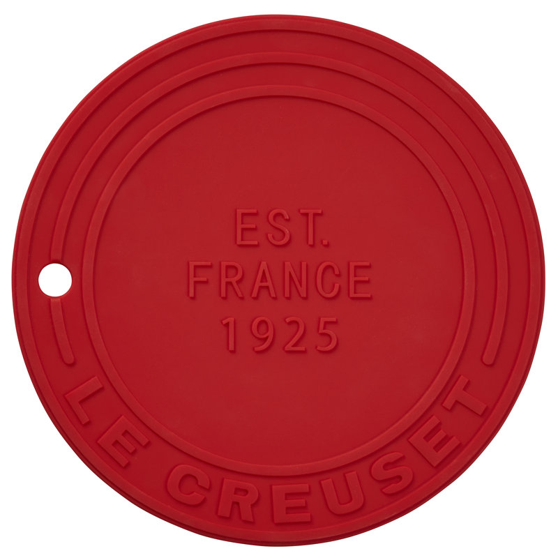 Le Creuset Silicone Trivet, 8 In., Cerise