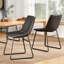 Chaise rembourrée en similicuir Ipke-1486414075