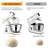 ZACME 8.4QT Commercial Stand Mixer 800W with Aluminum Die Casting Meets the Standard of NSF/ANSI 8-2023, Mixers Kitchen Electric Stand Mixer with Stainless Steel 8L Bowl, Dough Hook, Whisk and Beater-126451455