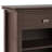 Artisan 24"W Solid Wood Contemporary Nightstand with 1 Drawer, Open Shelf Storage and Bronze Knobs-341423145