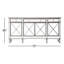 Buffet en bois d'hévéa 3 tiroirs Briel-1828711774