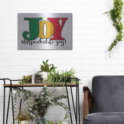 'Joy - Unspeakable Joy!' by Cindy Jacobs, Metal Wall Art, 36"x24"