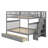 Full Over Full Bunk Bed With Drawers-1829242487