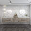 Ensemble de meuble-lavabo double mural 138 po Moreno Bailey-87461323