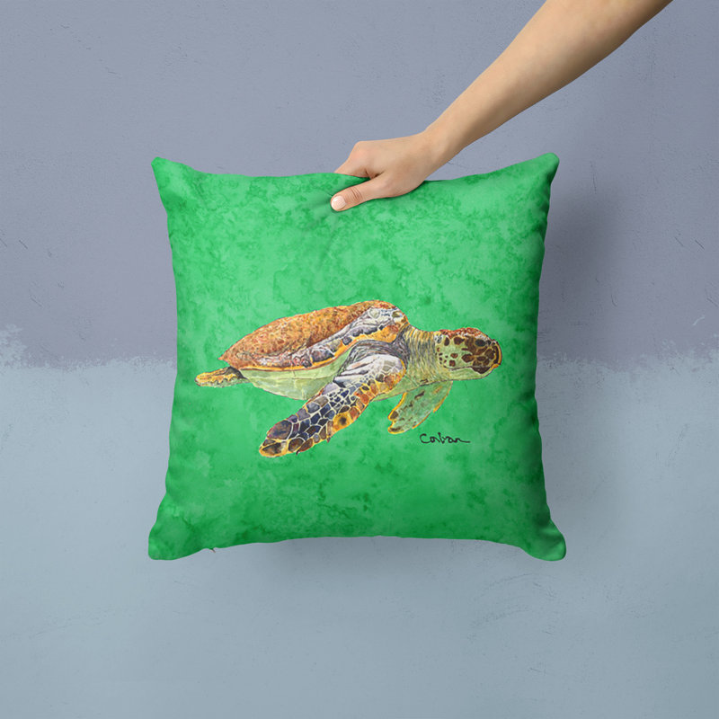 Turtle Outdoor Throw Pillow