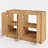 48" Wood Bathroom Vanity Cabinet Base Only, Without Double Sink and Mirror-117205569