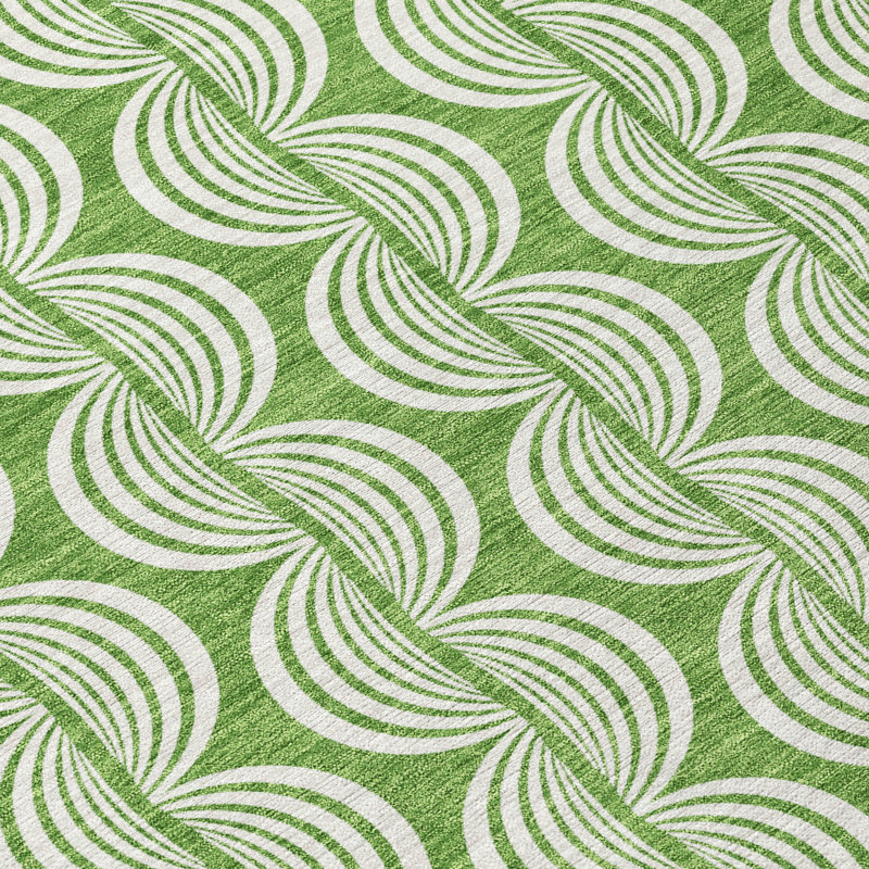 Tapis intérieur / extérieur lavable à la machine Chayden ACN1055, Rond 8 pi
