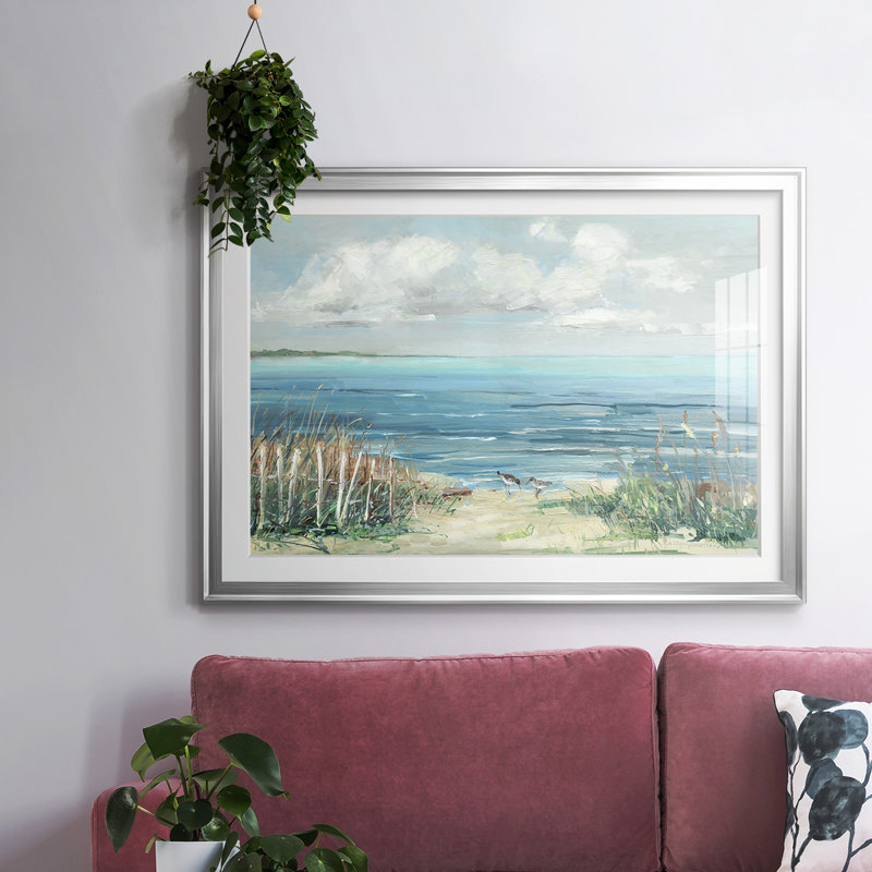 Lived Cove, reproduction d'art encadrée, Argent, H 30 po x l 44 po x P 1,5 po