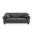 Linen Blend Upholstered Standard Sofa with Toss Pillows -1106243806
