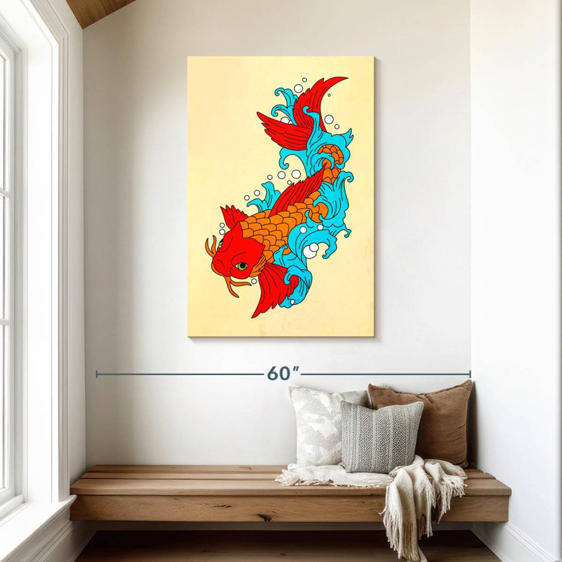 Brampt Koi Fish II, 45" H x 30" W