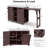 78.3" Outdoor Kitchen Island with Foldable Grill Table, Wooden Outdoor Grill Cart with Trash Can Storage & Stainless Steel Top, Outdoor Bar Cart-937145360