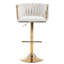 Tabouret de bar pivotant à hauteur réglable avec repose-pieds-174205730-174205733