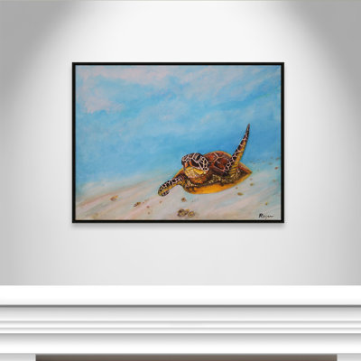 Imprimé de tortue de mer Rashebia par Mike Ragan pour
