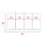 Rectangle Four Swing Doors Wall Cabinet Wenge-2048011121