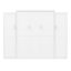 Cadre de lit plateforme multifonctionnel pliable, lit double, 2 garde-robe et tablette de rangement, blanc, pour chambre d'amis - cadre de lit blanc avec fonction